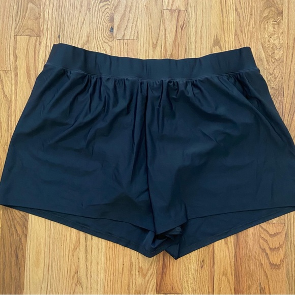 Coldwater Creek Women’s Shape Me Swim Shorts Size 18W Black Plus Dry Fit Pool - Picture 1 of 7